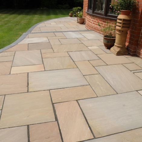 Autumn Brown Sandstone Paving